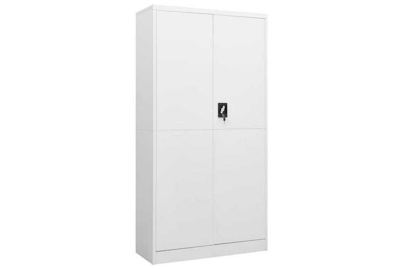 Oppbevaringsskap hvit 90x40x180 cm stål - Hvit - Oppbevaring - Skap - Oppbevaringsskap - Omkledningsskap