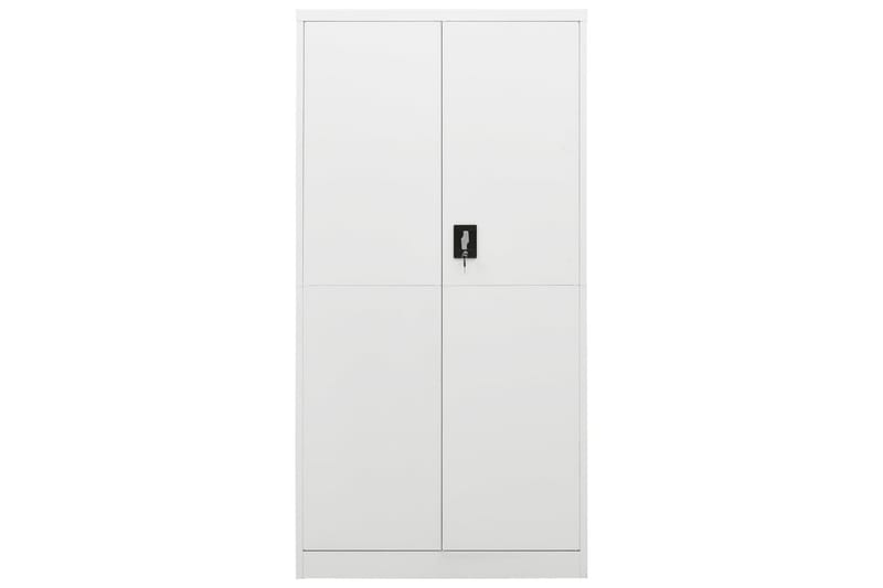 Oppbevaringsskap hvit 90x40x180 cm stål - Hvit - Oppbevaring - Skap - Oppbevaringsskap - Omkledningsskap
