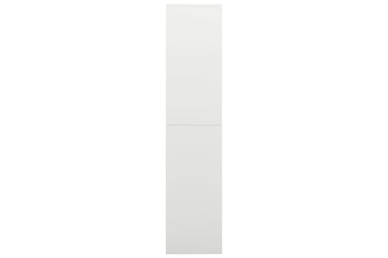 Oppbevaringsskap hvit 90x40x180 cm stål - Hvit - Oppbevaring - Skap - Oppbevaringsskap - Omkledningsskap