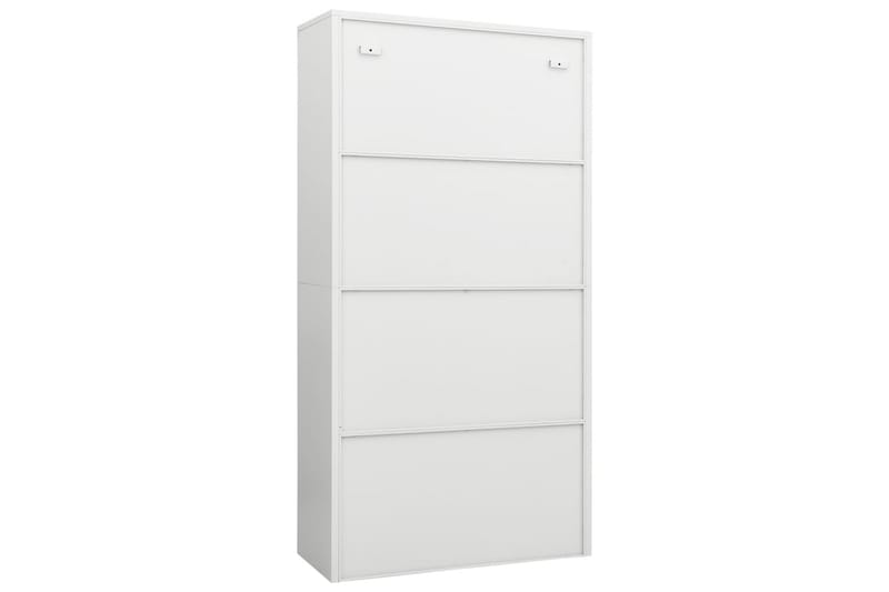 Oppbevaringsskap hvit 90x40x180 cm stål - Hvit - Oppbevaring - Skap - Oppbevaringsskap - Omkledningsskap