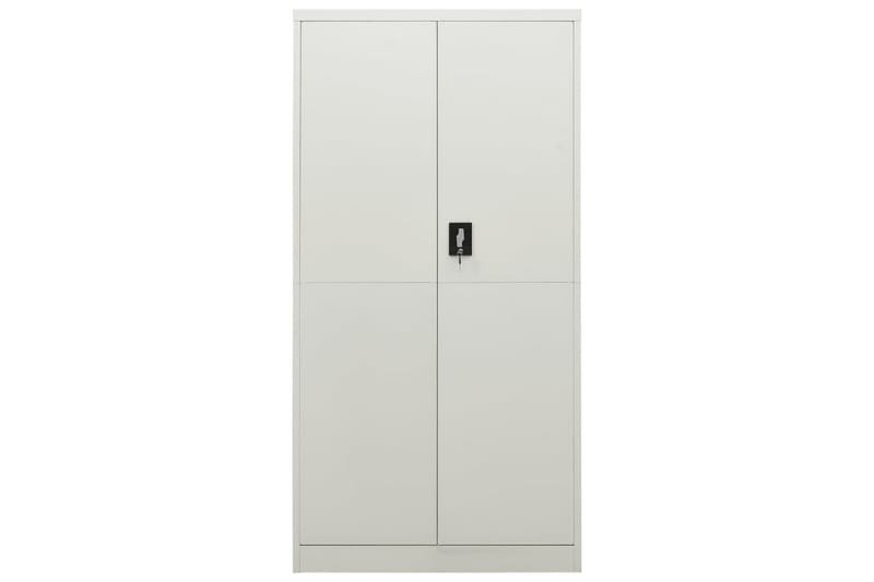 Oppbevaringsskap lysegrå 90x40x180 cm stål - Grå - Oppbevaring - Skap - Oppbevaringsskap - Omkledningsskap