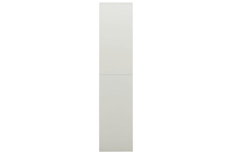 Oppbevaringsskap lysegrå 90x40x180 cm stål - Grå - Oppbevaring - Skap - Oppbevaringsskap - Omkledningsskap