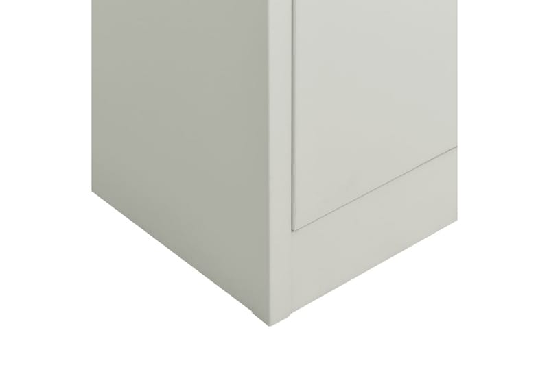 Oppbevaringsskap lysegrå 90x40x180 cm stål - Grå - Oppbevaring - Skap - Oppbevaringsskap - Omkledningsskap