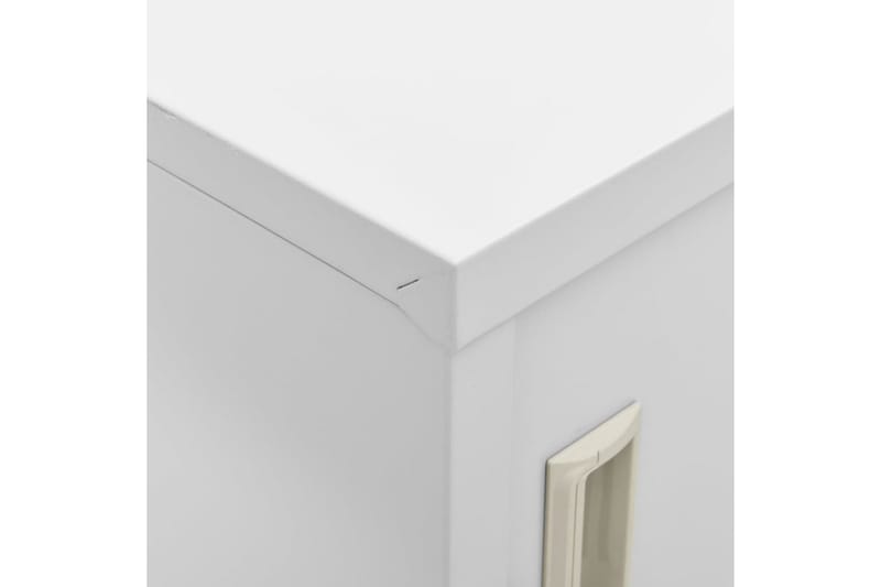 Oppbevaringsskap lysegrå 90x45x92,5 cm stål - Grå - Oppbevaring - Skap - Oppbevaringsskap - Omkledningsskap