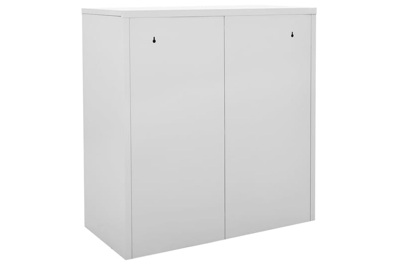 Oppbevaringsskap lysegrå 90x45x92,5 cm stål - Grå - Oppbevaring - Skap - Oppbevaringsskap - Omkledningsskap