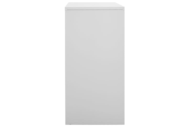Oppbevaringsskap lysegrå 90x45x92,5 cm stål - Grå - Oppbevaring - Skap - Oppbevaringsskap - Omkledningsskap