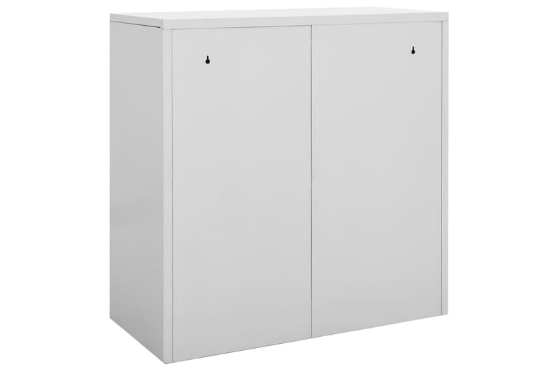 Oppbevaringsskap lysegrå 90x45x92,5 cm stål - Grå - Oppbevaring - Skap - Oppbevaringsskap - Omkledningsskap