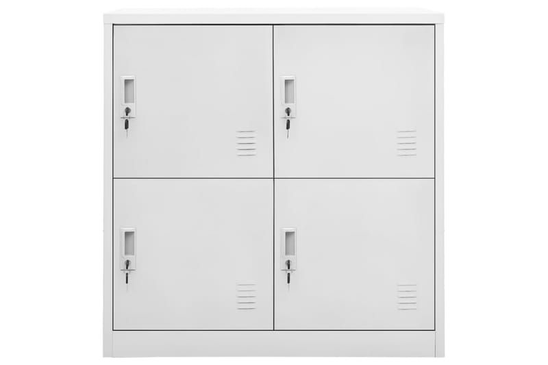 Oppbevaringsskap lysegrå 90x45x92,5 cm stål - Grå - Oppbevaring - Skap - Oppbevaringsskap - Omkledningsskap