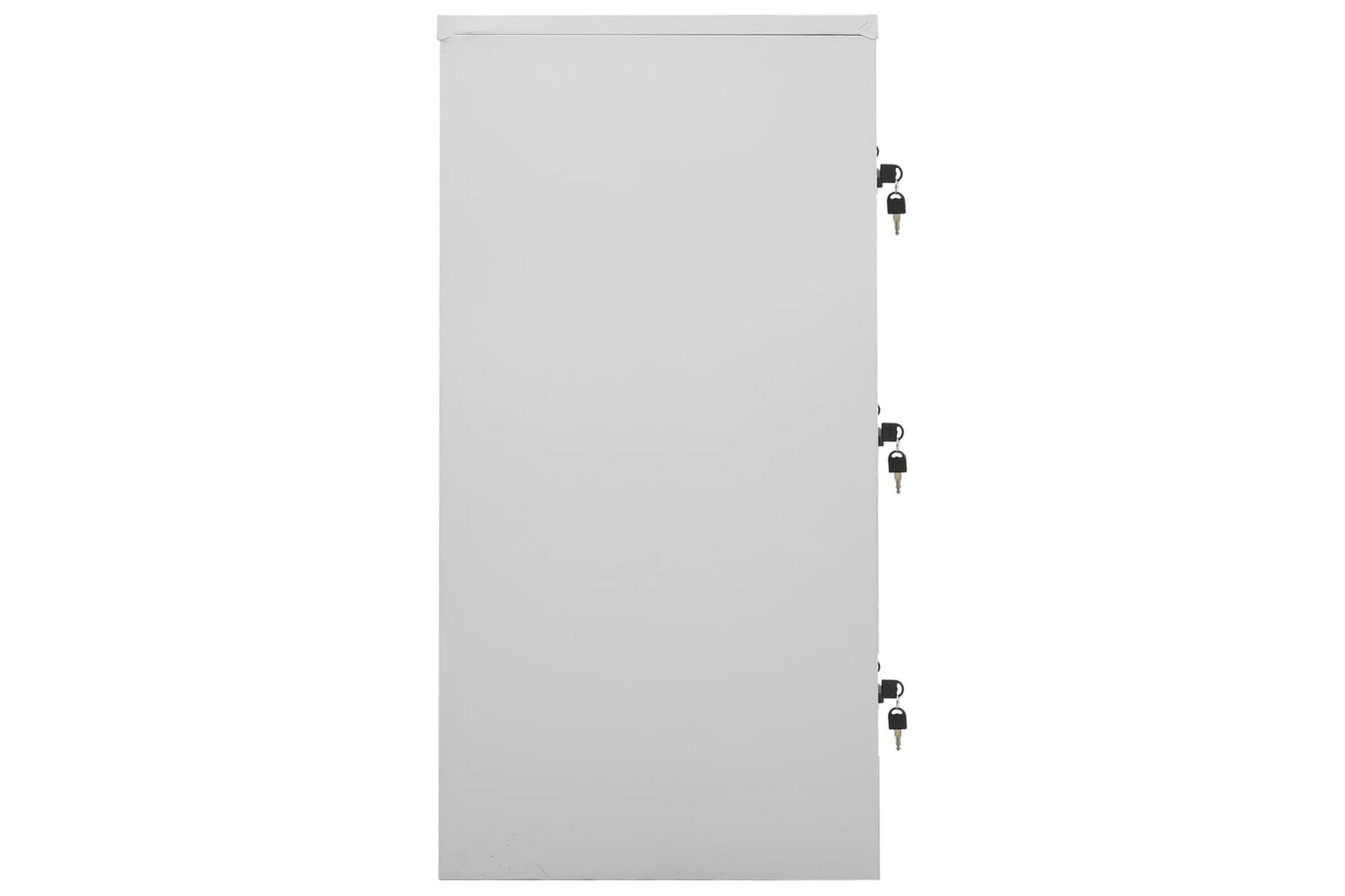 Oppbevaringsskap lysegrå og blå 90x45x92,5 cm stål - Grå - Oppbevaring - Skap - Oppbevaringsskap - Omkledningsskap