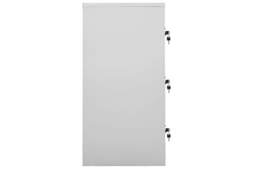 Oppbevaringsskap lysegrå og blå 90x45x92,5 cm stål - Grå - Oppbevaring - Skap - Oppbevaringsskap - Omkledningsskap