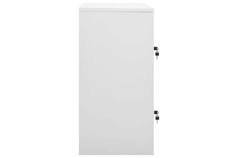 Oppbevaringsskap lysegrå og blå 90x45x92,5 cm stål - Grå - Oppbevaring - Skap - Oppbevaringsskap - Omkledningsskap