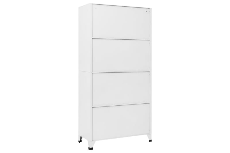 Oppbevaringsskap lysegrå og mørkegrå 90x45x180 cm stål - Grå - Oppbevaring - Skap - Oppbevaringsskap - Omkledningsskap