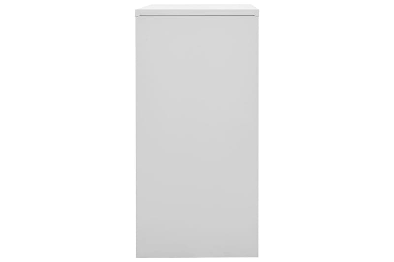 Oppbevaringsskap lysegrå og rød 90x45x92,5 cm stål - Grå - Oppbevaring - Skap - Oppbevaringsskap - Omkledningsskap