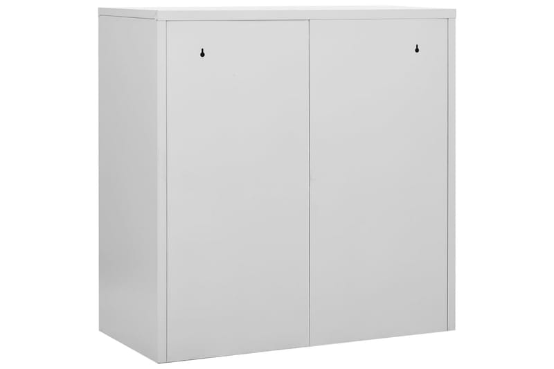 Oppbevaringsskap lysegrå og rød 90x45x92,5 cm stål - Grå - Oppbevaring - Skap - Oppbevaringsskap - Omkledningsskap