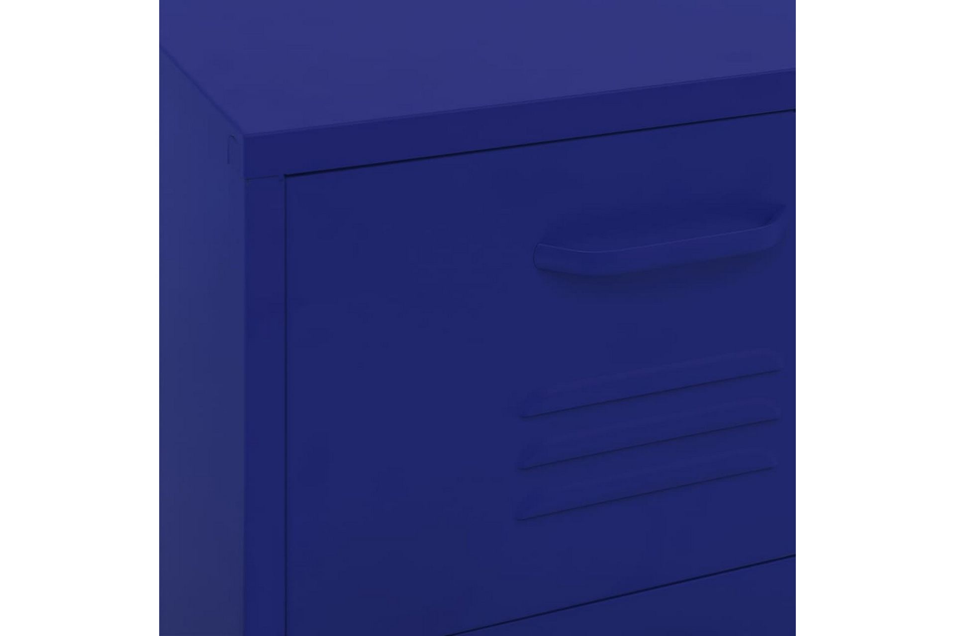 Oppbevaringsskap marineblå 42,5x35x101,5 cm stål - Blå - Oppbevaring - Skap - Oppbevaringsskap - Omkledningsskap