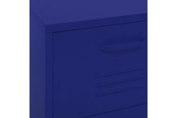 Oppbevaringsskap marineblå 42,5x35x101,5 cm stål - Blå - Oppbevaring - Skap - Oppbevaringsskap - Omkledningsskap