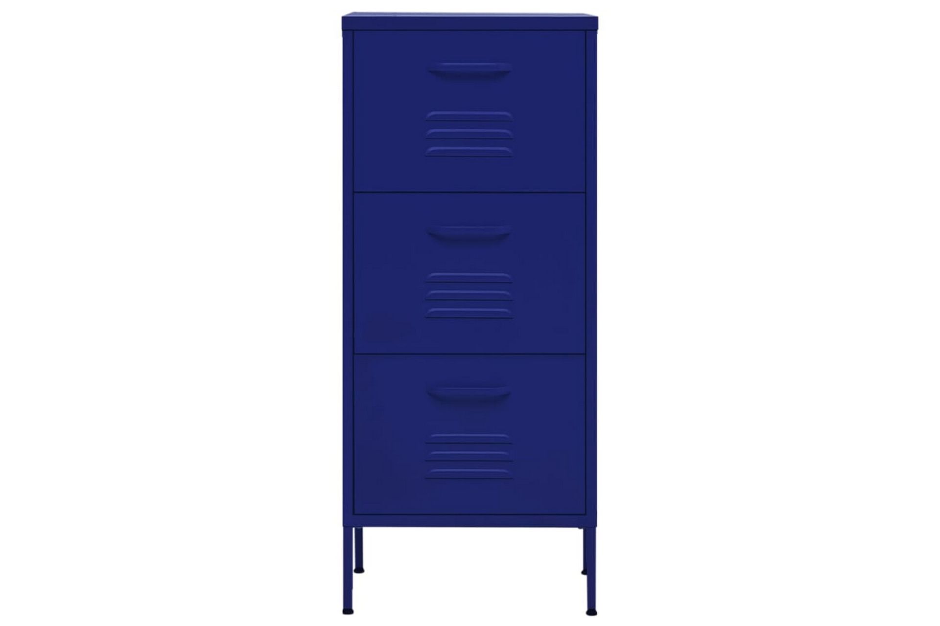 Oppbevaringsskap marineblå 42,5x35x101,5 cm stål - Blå - Oppbevaring - Skap - Oppbevaringsskap - Omkledningsskap