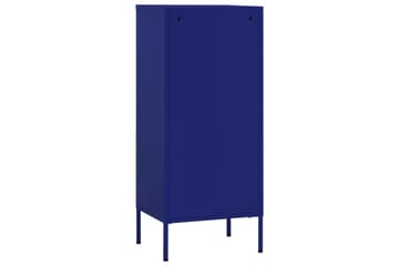Oppbevaringsskap marineblå 42,5x35x101,5 cm stål - Blå - Oppbevaring - Skap - Oppbevaringsskap - Omkledningsskap