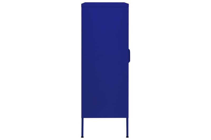 Oppbevaringsskap marineblå 80x35x101,5 cm stål - Blå - Oppbevaring - Skap - Oppbevaringsskap - Omkledningsskap