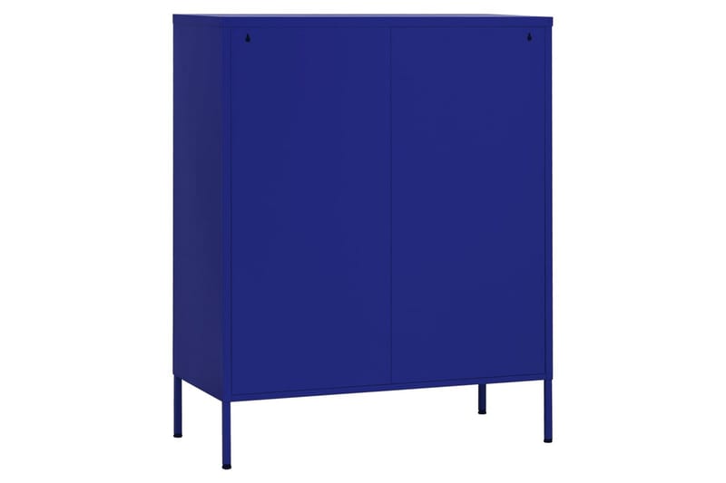 Oppbevaringsskap marineblå 80x35x101,5 cm stål - Blå - Oppbevaring - Skap - Oppbevaringsskap - Omkledningsskap