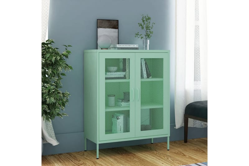 Oppbevaringsskap myntegrønn 80x35x101,5 cm stål - grønn - Oppbevaring - Skap - Oppbevaringsskap - Omkledningsskap