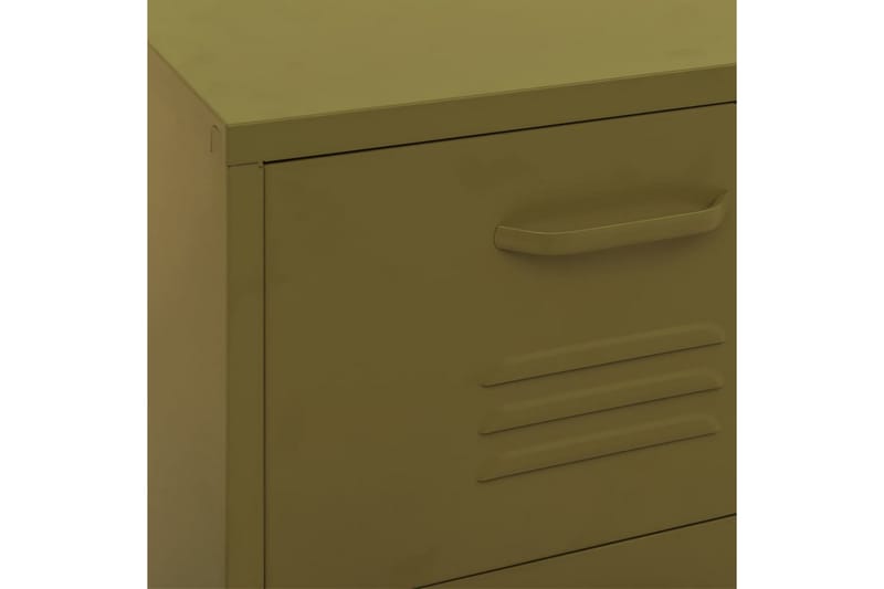 Oppbevaringsskap olivengrønn 42,5x35x101,5 cm stål - grønn - Oppbevaring - Skap - Oppbevaringsskap - Omkledningsskap