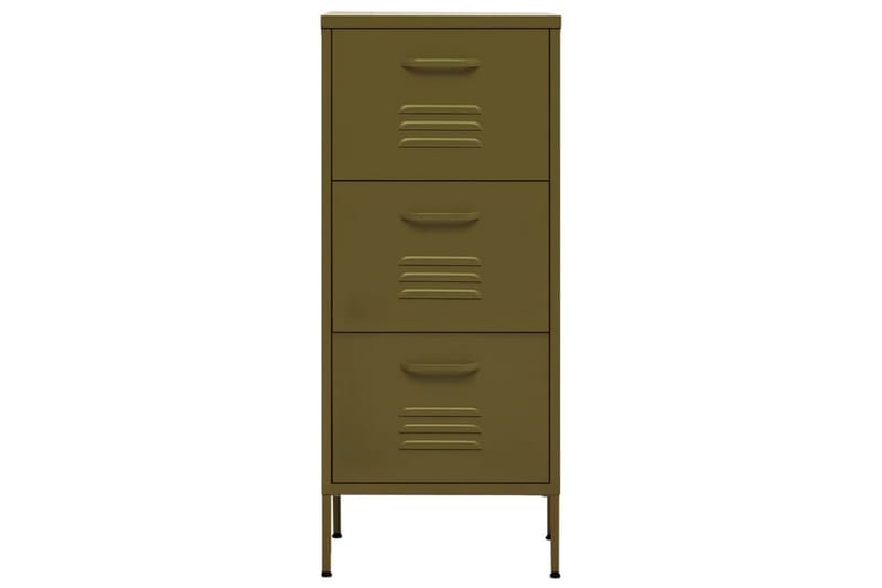 Oppbevaringsskap olivengrønn 42,5x35x101,5 cm stål - grønn - Oppbevaring - Skap - Oppbevaringsskap - Omkledningsskap