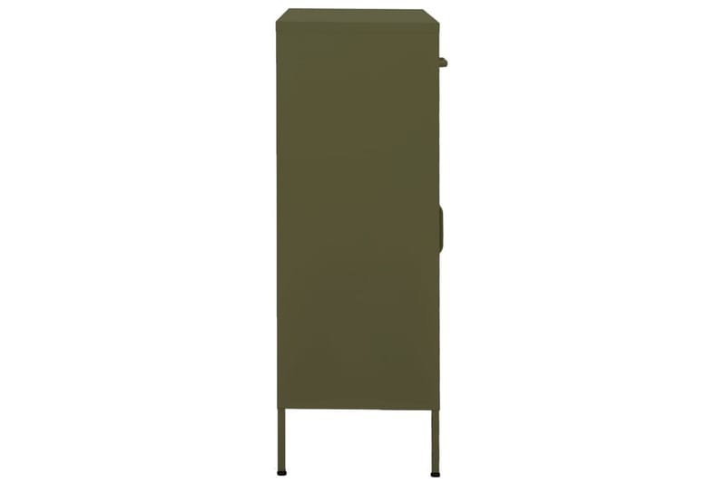 Oppbevaringsskap olivengrønn 80x35x101,5 cm stål - grønn - Oppbevaring - Skap - Oppbevaringsskap - Omkledningsskap