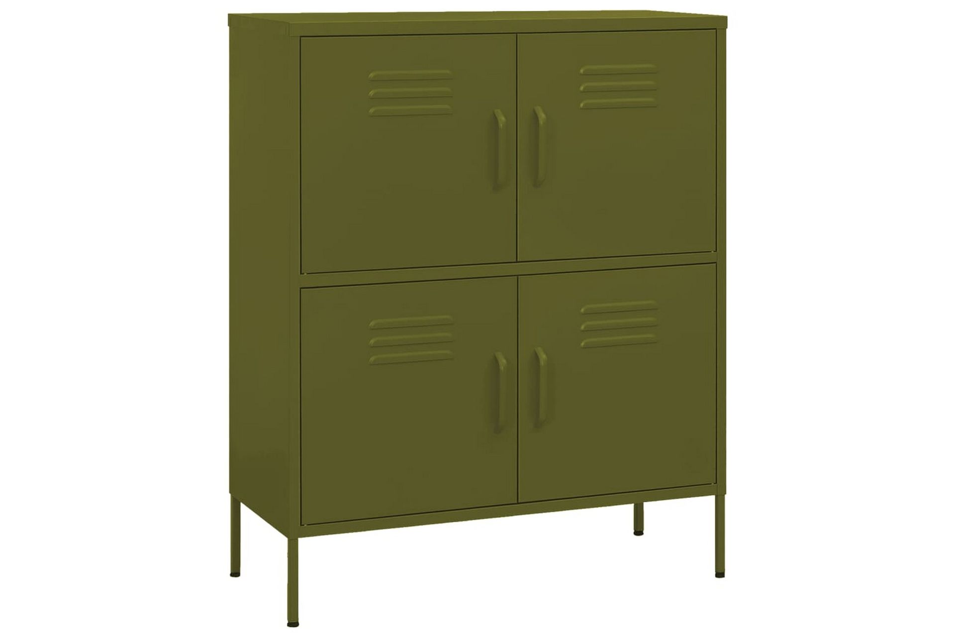 Oppbevaringsskap olivengrønn 80x35x101,5 cm stål - grønn - Oppbevaring - Skap - Oppbevaringsskap - Omkledningsskap