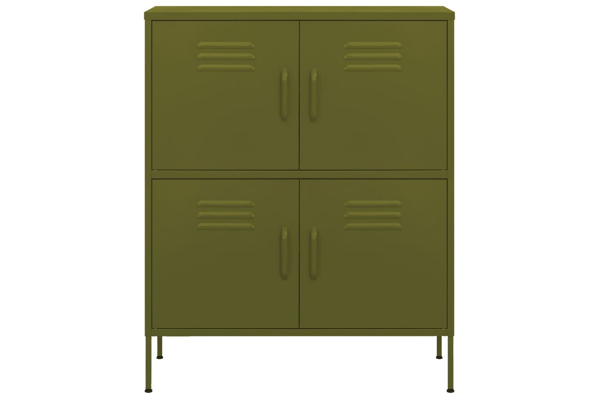 Oppbevaringsskap olivengrønn 80x35x101,5 cm stål - grønn - Oppbevaring - Skap - Oppbevaringsskap - Omkledningsskap