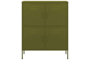 Oppbevaringsskap olivengrønn 80x35x101,5 cm stål - grønn - Oppbevaring - Skap - Oppbevaringsskap - Omkledningsskap
