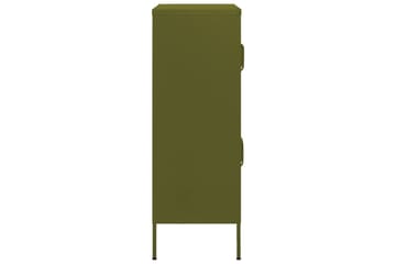 Oppbevaringsskap olivengrønn 80x35x101,5 cm stål - grønn - Oppbevaring - Skap - Oppbevaringsskap - Omkledningsskap
