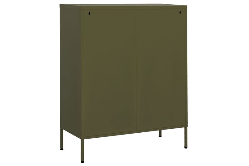 Oppbevaringsskap olivengrønn 80x35x101,5 cm stål - grønn - Oppbevaring - Skap - Oppbevaringsskap - Omkledningsskap