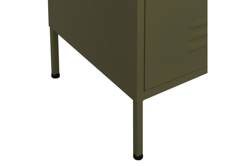 Oppbevaringsskap olivengrønn 80x35x101,5 cm stål - grønn - Oppbevaring - Skap - Oppbevaringsskap - Omkledningsskap
