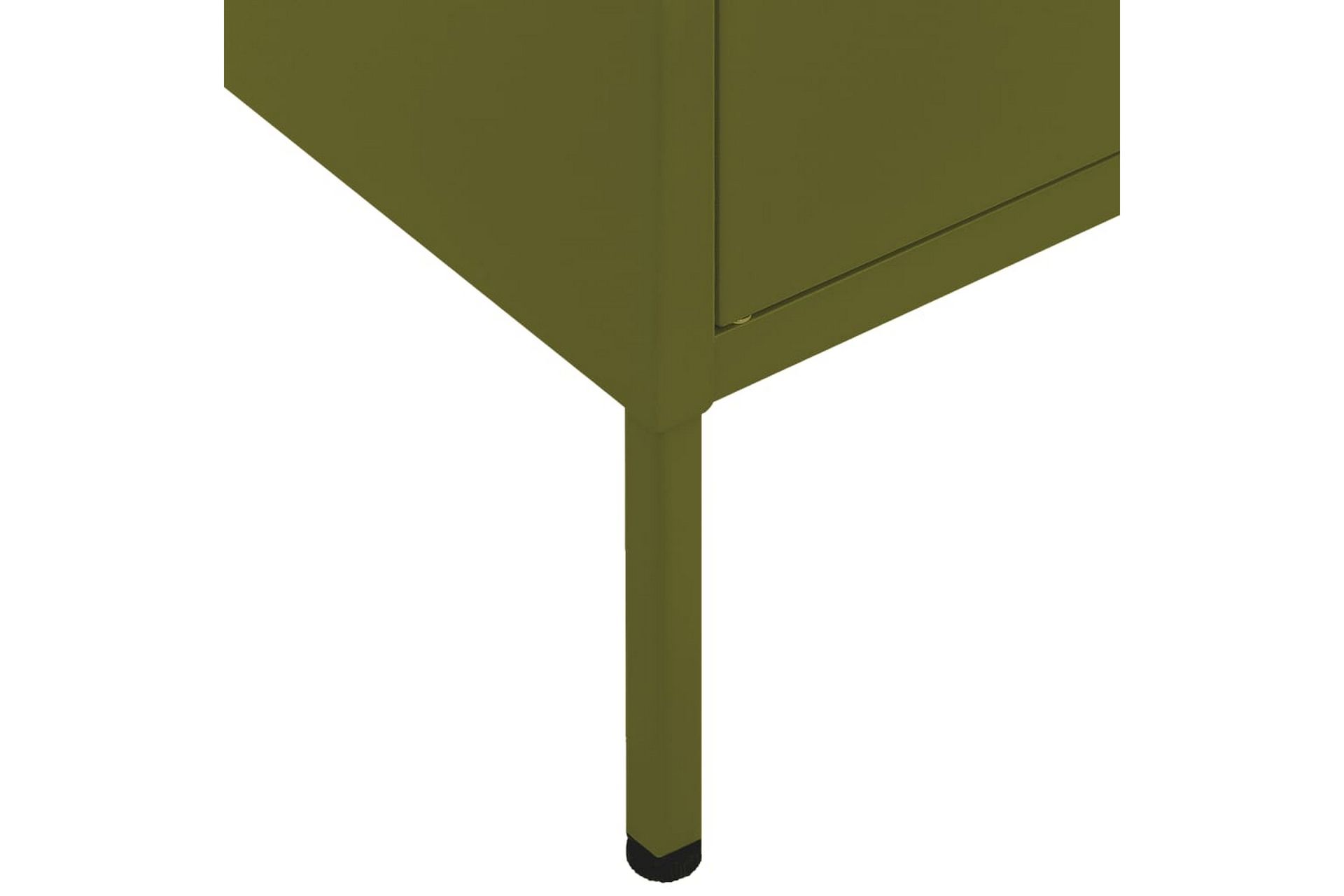 Oppbevaringsskap olivengrønn 80x35x101,5 cm stål - grønn - Oppbevaring - Skap - Oppbevaringsskap - Omkledningsskap