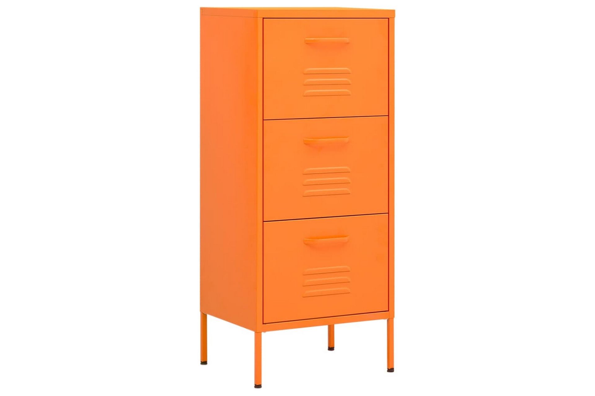 Oppbevaringsskap oransje 42,5x35x101,5 cm stål - Oransj - Oppbevaring - Skap - Oppbevaringsskap - Omkledningsskap