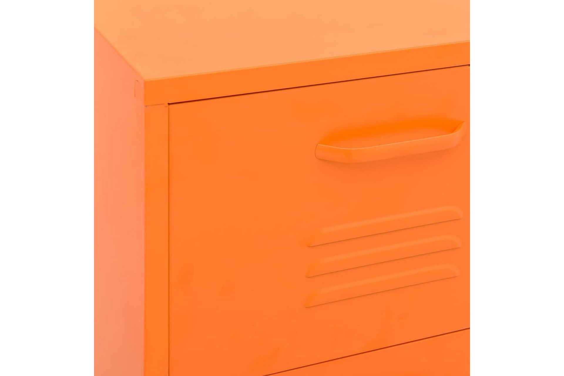 Oppbevaringsskap oransje 42,5x35x101,5 cm stål - Oransj - Oppbevaring - Skap - Oppbevaringsskap - Omkledningsskap