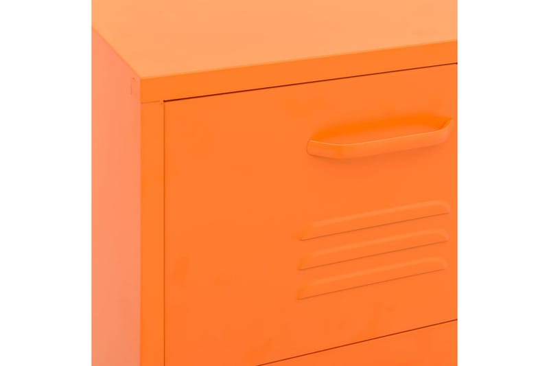 Oppbevaringsskap oransje 42,5x35x101,5 cm stål - Oransj - Oppbevaring - Skap - Oppbevaringsskap - Omkledningsskap