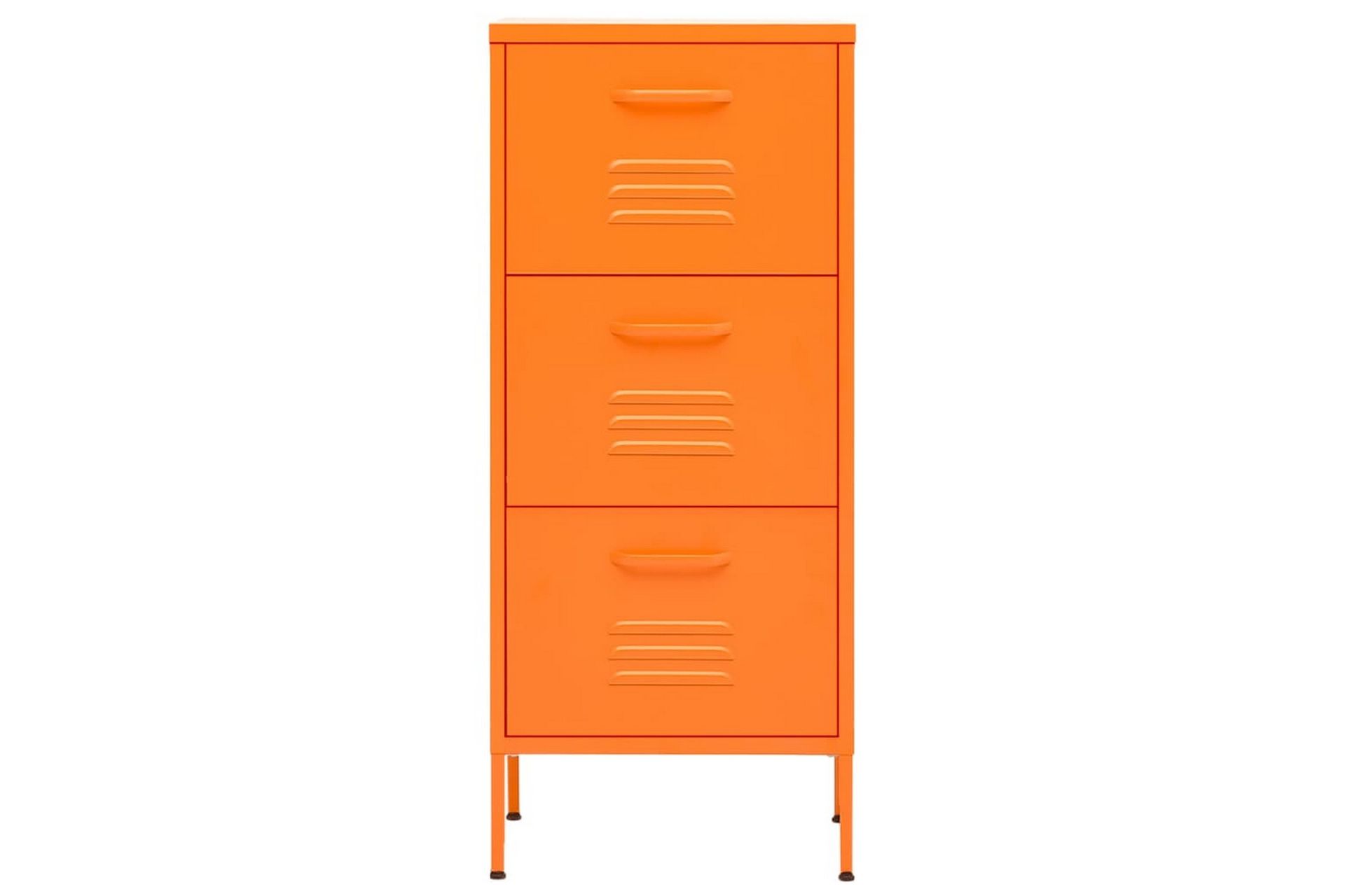 Oppbevaringsskap oransje 42,5x35x101,5 cm stål - Oransj - Oppbevaring - Skap - Oppbevaringsskap - Omkledningsskap