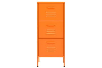 Oppbevaringsskap oransje 42,5x35x101,5 cm stål - Oransj - Oppbevaring - Skap - Oppbevaringsskap - Omkledningsskap