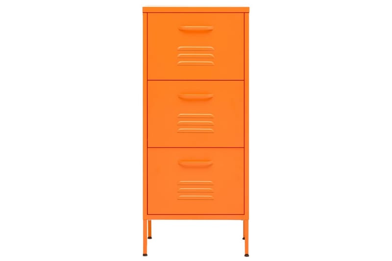 Oppbevaringsskap oransje 42,5x35x101,5 cm stål - Oransj - Oppbevaring - Skap - Oppbevaringsskap - Omkledningsskap