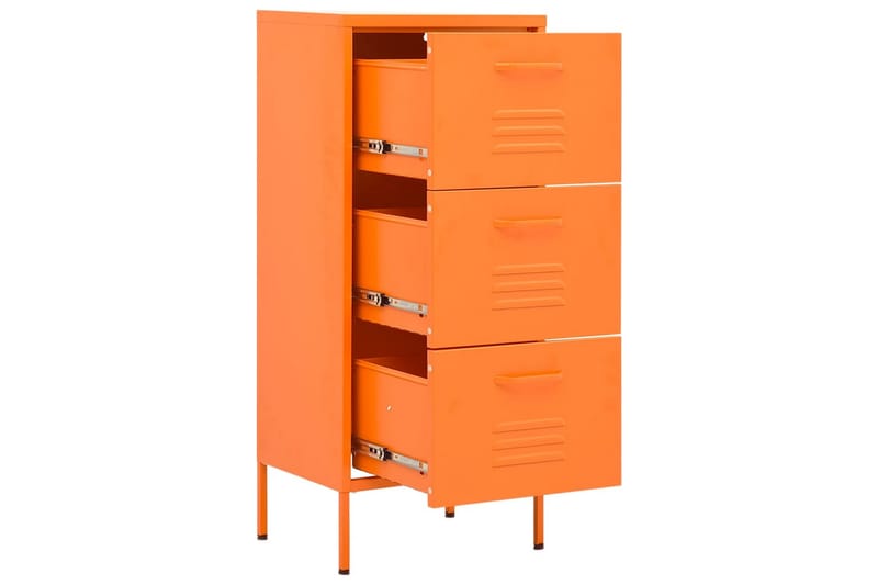 Oppbevaringsskap oransje 42,5x35x101,5 cm stål - Oransj - Oppbevaring - Skap - Oppbevaringsskap - Omkledningsskap