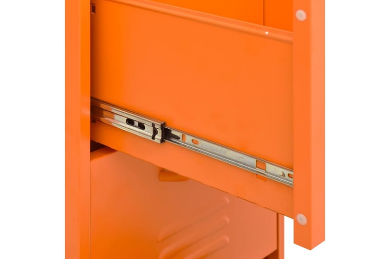 Oppbevaringsskap oransje 42,5x35x101,5 cm stål - Oransj - Oppbevaring - Skap - Oppbevaringsskap - Omkledningsskap