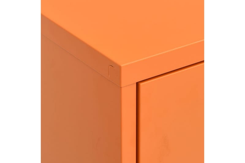 Oppbevaringsskap oransje 80x35x101,5 cm stål - Oransj - Omkledningsskap