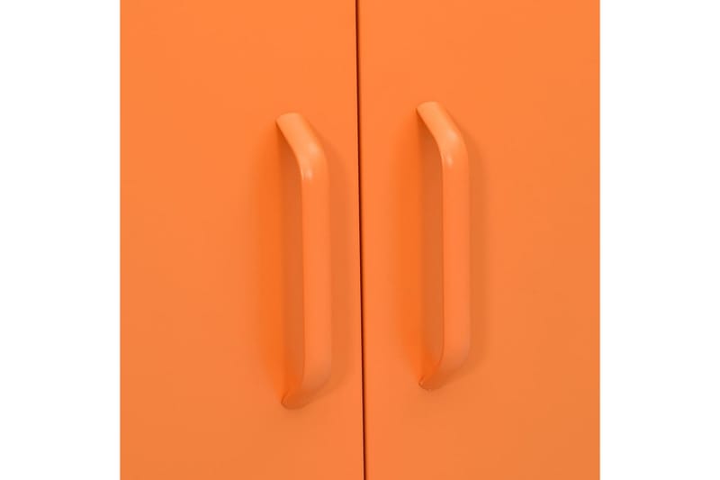 Oppbevaringsskap oransje 80x35x101,5 cm stål - Oransj - Oppbevaring - Skap - Oppbevaringsskap - Omkledningsskap
