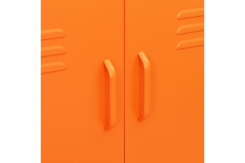 Oppbevaringsskap oransje 80x35x101,5 cm stål - Oransj - Oppbevaring - Skap - Oppbevaringsskap - Omkledningsskap