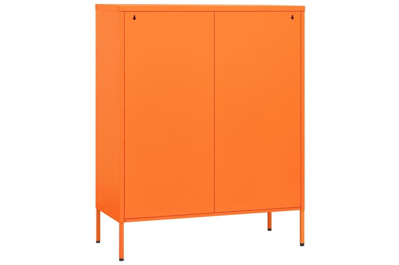 Oppbevaringsskap oransje 80x35x101,5 cm stål - Oransj - Omkledningsskap