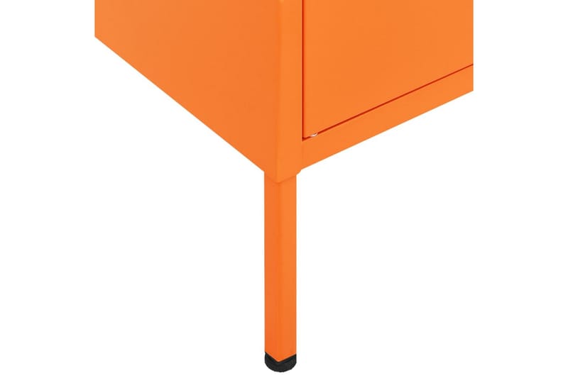Oppbevaringsskap oransje 80x35x101,5 cm stål - Oransj - Oppbevaring - Skap - Oppbevaringsskap - Omkledningsskap