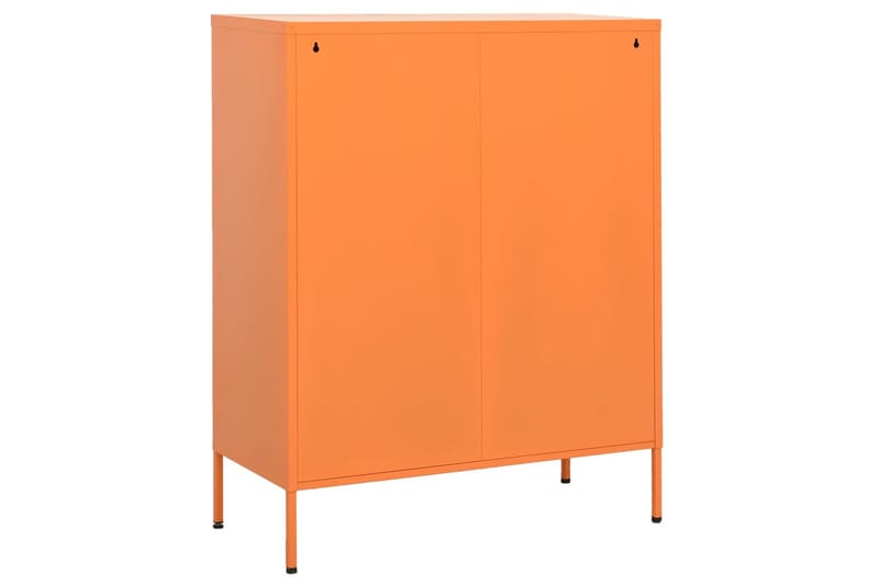 Oppbevaringsskap oransje 80x35x101,5 cm stål - Oransj - Omkledningsskap