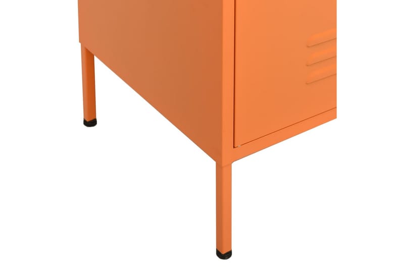 Oppbevaringsskap oransje 80x35x101,5 cm stål - Oransj - Omkledningsskap